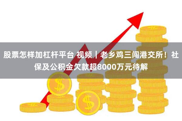 股票怎样加杠杆平台 视频｜老乡鸡三闯港交所！社保及公积金欠款超8000万元待解